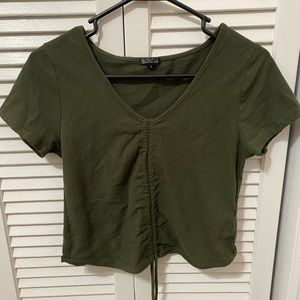 NWOT Drawstring Crop Top